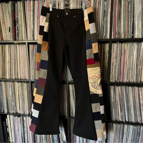 Corduroy patchwork flares bell bottoms grateful stealie dead shakedown ❤️⚡️💙 - Picture 4 of 13